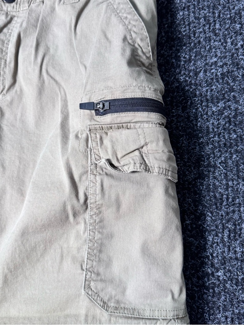 B.C Clothing Convertible Cargo Pants XL Zip-Off Hiking Outdoor Beige - Picture 4 of 9